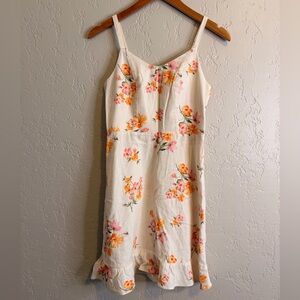 Old Navy Floral Cami Top - Cream, Orange, Pink